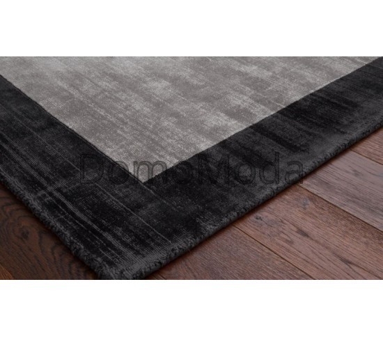 Килим з віскози Blade Border Charcoal Silver Купити в інтернет магазині ДомоМода фото 4 Килим з віскози Blade Border Charcoal Silver - Висока якість за найкращою ціною в Україні зображення 4.